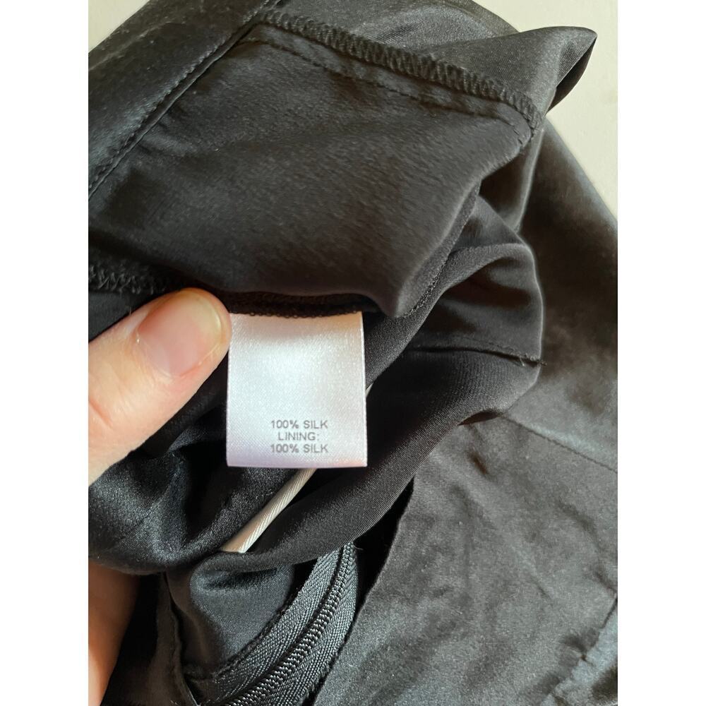 Michelle Mason 100% Silk Black Pants - Picture 9 of 10